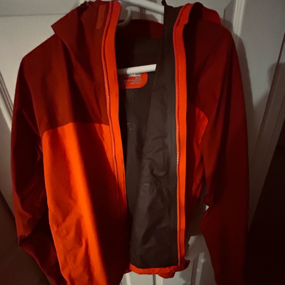 Red and Black Hooded Jacket